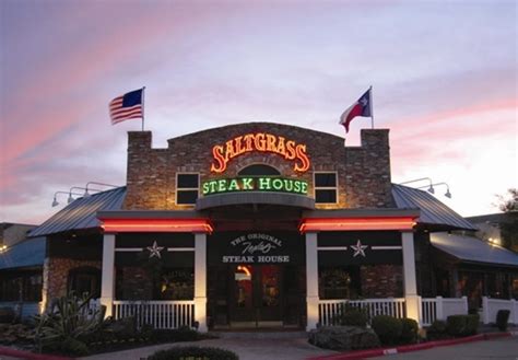 Saltgrass steak house. 60 reviews #410 of 3,760 Restaurants in Houston $$ - $$$ American Steakhouse Bar. 11900 I-10 East, Houston, TX 77029 +1 713-453-2100 Website Menu. … 