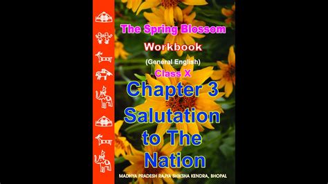 Salutation to The Nation Chapter 3 Class 10th English M.P. Board