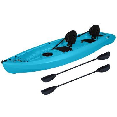 The Tandem features a unique sit-on-top design that can accommodate solo or tandem paddling. Simply adjust the backrest to the center position for a solo trip or have both backrests in place and bring a friend. The kayak features a durable build that is UV-protected and impact resistant. It also comes equipped with bungee lacing and a storage ....