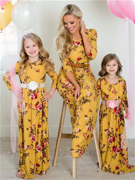 Mommy and Me Dresses Fashion Family Matching