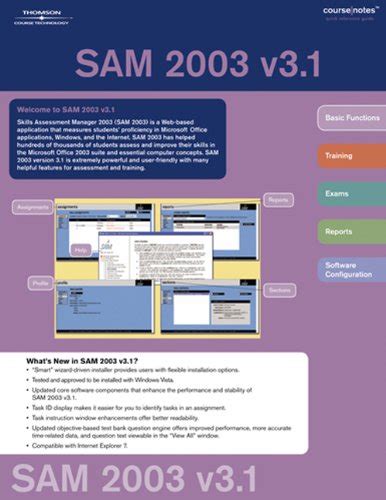 Sam 2003 3 1 coursenotes course notes quick reference guides. - Non adhesive binding vol 4 smiths sewing single sheets.