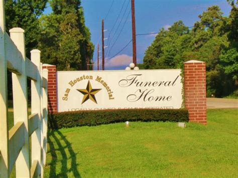 Sam houston memorial funeral home. Mar 7, 2023 · Obituary published on Legacy.com by Sam Houston Memorial Funeral Home - Huntsville on Mar. 7, 2023. MELINDA SUE (CHRISTIANSEN) COBB was born on March 14, 1962 in Giddings, Texas; The second ... 