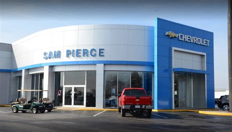 Sam pierce chevrolet. Structure My Deal tools are complete — you're ready to visit Sam Pierce Chevrolet! We'll have this time-saving information on file when you ... 2023 Chevrolet Blazer SUV Incentives & Offers 2024 Chevrolet Blazer SUV Incentives & Offers 2023 Chevrolet Bolt EUV SUV Incentives & Offers 2023 Chevrolet Bolt EV Wagon Incentives & Offers 2023 ... 