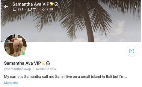 Samantha Ava Only Fans Siping