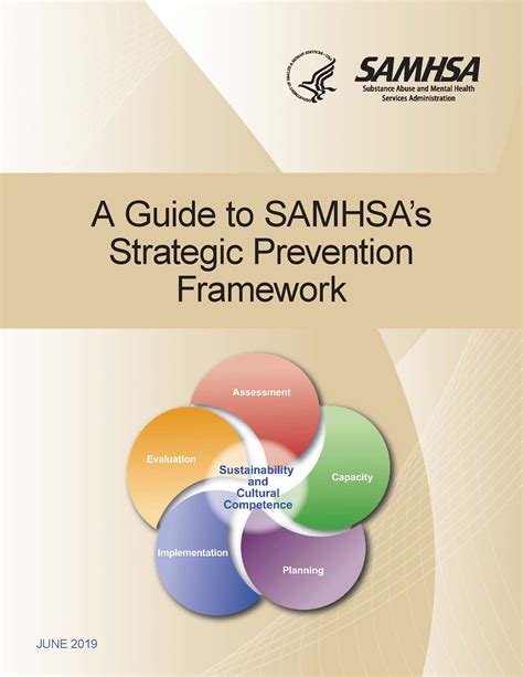 SAMHSA’s Strategic Prevention Framework, shown at the right. There are five step s in the framework, but the guiding principles are sustainability and cultural competence – and the implication is that you cannot have one without the other. Cultural competence helps insure the success of the. 