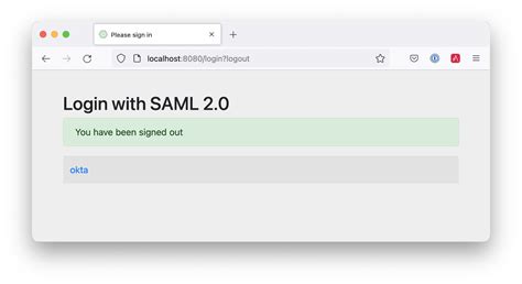 Saml logout spring boot.  I noticed that the login doesn&rsquo;t add any cookie in my browser...