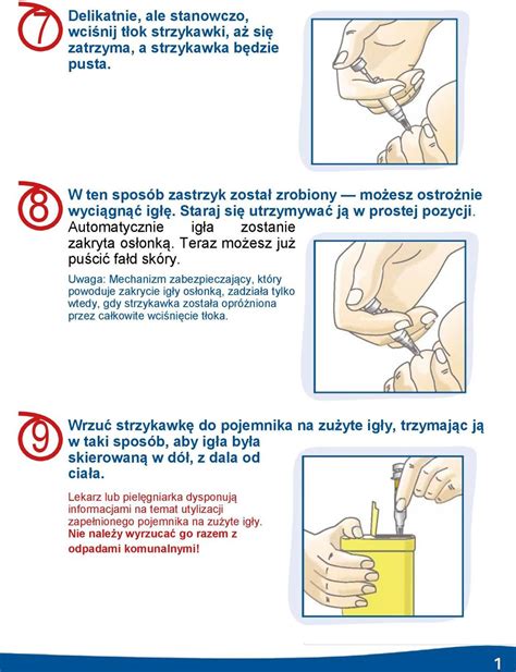 Samodzielne wykonywanie zastrzyku podskórnego za …