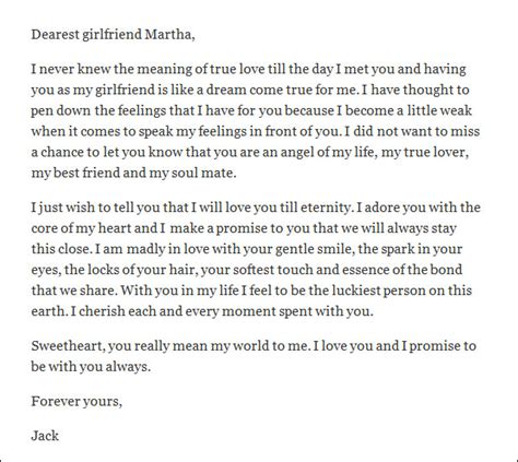 Sample ( Example ) of Love Letter to a girlfriend - Academia.edu