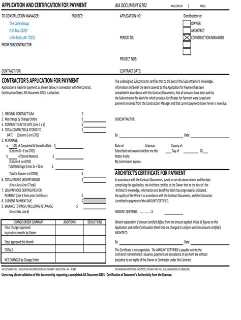 Sample Aia Documents Monarch Construction printable pdf download