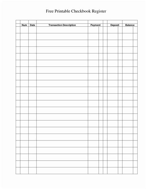 Sample Checkbook Balance Worksheet