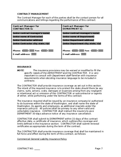 Sample Client Service Contract Washington Free Download