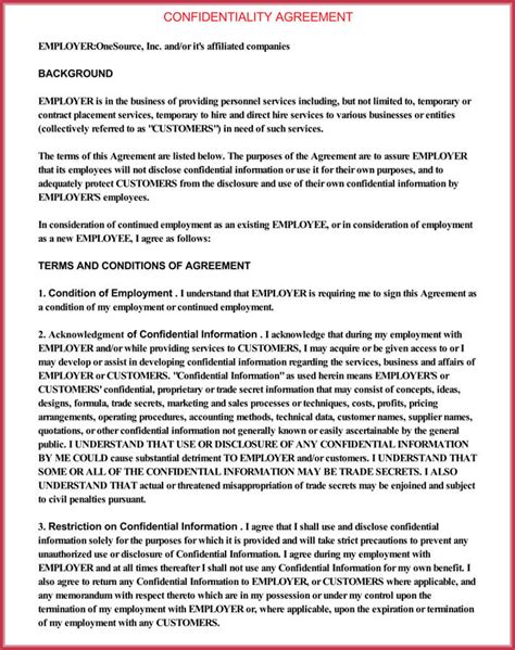 Sample Contractor Confidentiality Agreement Download in Word, PDF