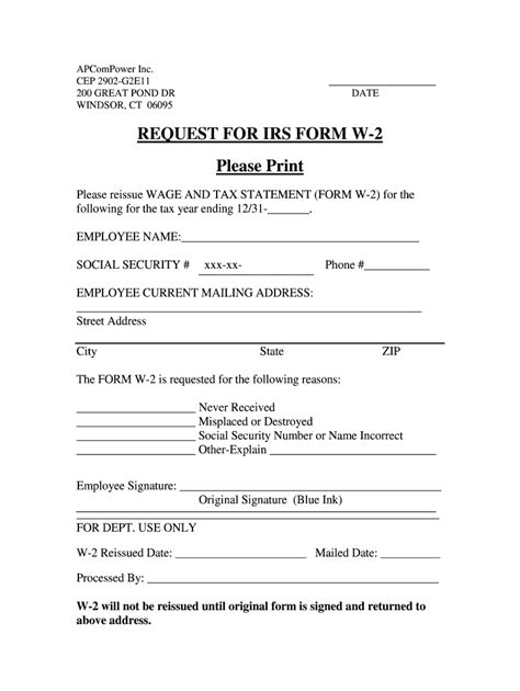 Sample Email Requesting W2 from Employer Form Fill Out and Sign