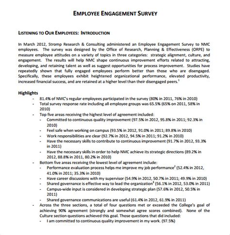 Sample Employee Engagement Survey Introduction Letter