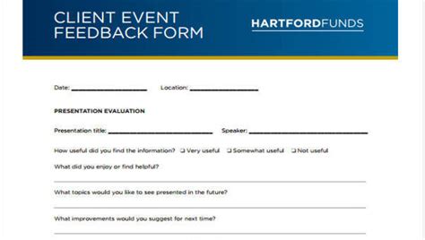 Sample Event Feedback Forms 8+ Free Documents in PDF, Word
