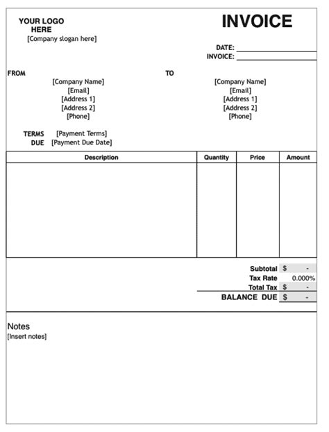 Sample Excel Invoice Template 9+ Free Documents Download In Excel