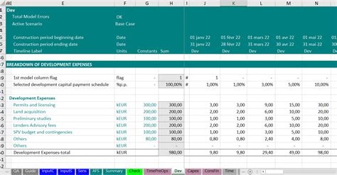 Sample Excel Templates Sources And Uses Of Funds Excel