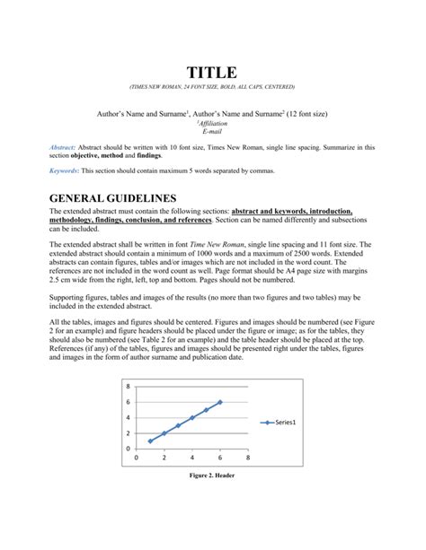 Sample Extended Abstract International APMS Conference