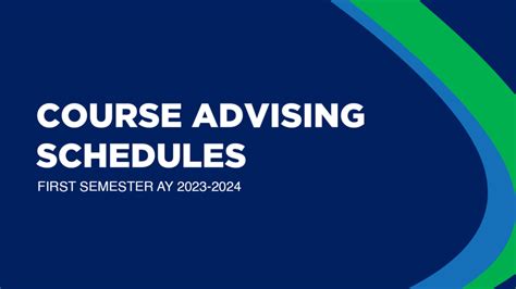 Sample First-Semester Schedules Undergraduate Advising