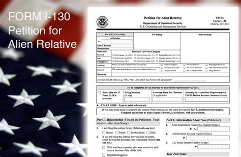 Sample Form I 130 Petition For Alien Relative Citizenpath