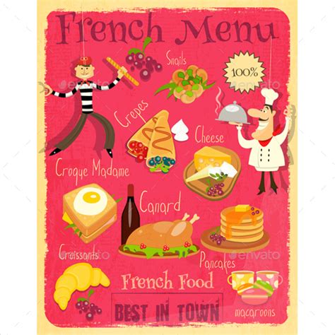 Sample French Menu Menu design template, Menu design, Menu
