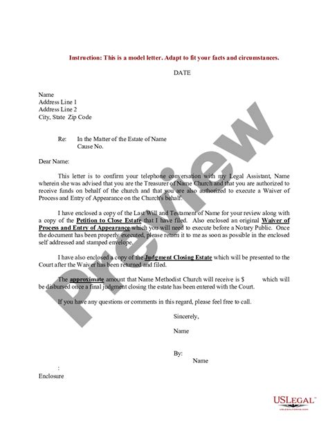Sample Inheritance Letter Form Fill Out and Sign Printable PDF