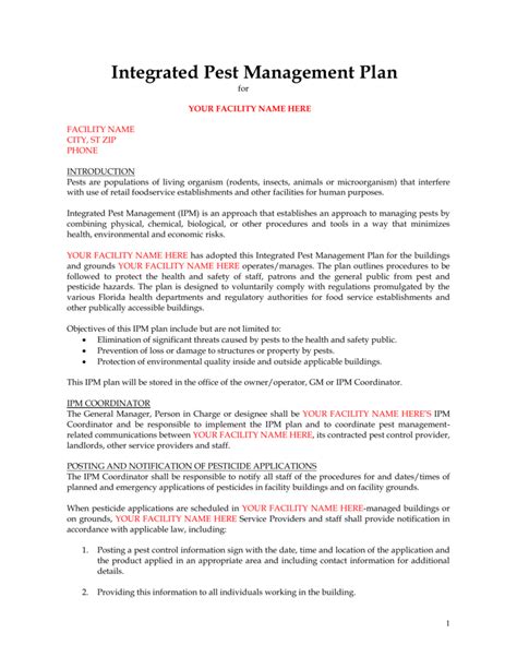 Sample Integrated Pest Management Policy - Maine