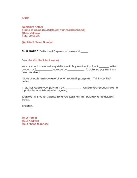 Sample Letter For Disputing A Debt Collection Notice For for Debt