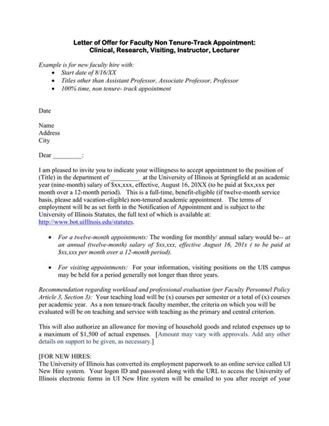 Sample Letter Of For Professor Tenure Classles Democracy
