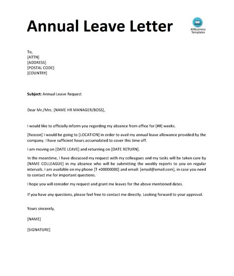 Sample Letter to Employee on Leave - Seyfarth Shaw