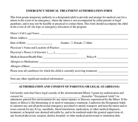 Sample Medical Authorization Form Classles Democracy