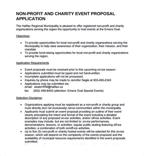 Sample Non Profit Proposal Template 7+ Free Documents in PDF