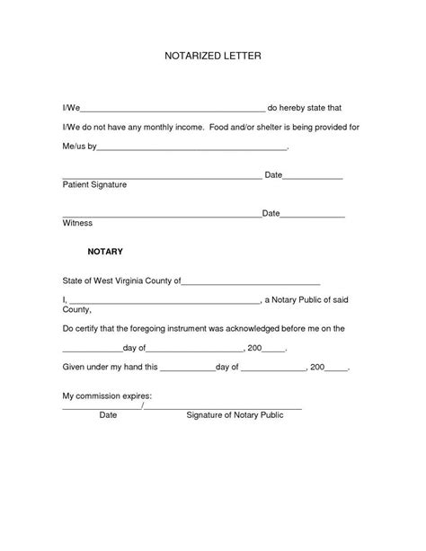 Sample Of A Notary Letter Database Letter Template Collection