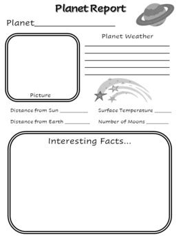 Sample Planet Reports For 3rd Grade