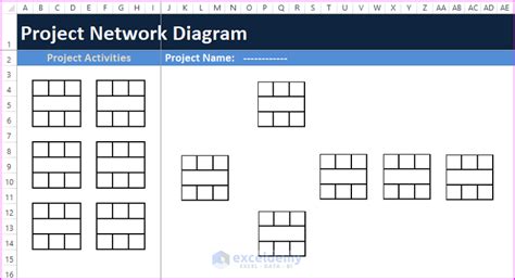 Sample Project Management Network Diagrams for Microsoft Word and Excel