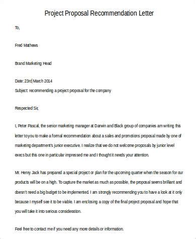 Sample Recommendation Letter For Project Proposal