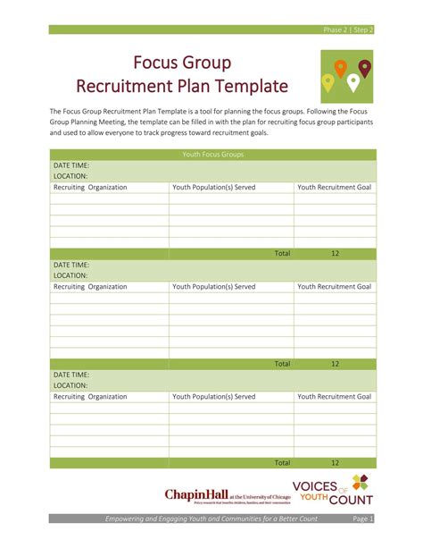 Sample Recruitment Strategy Planning Template Recruitment