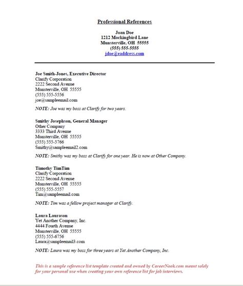 Sample Reference List For Interview Sample Site g