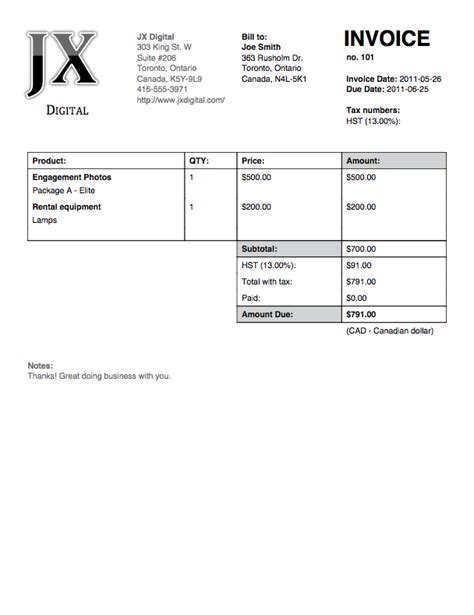 Sample Roofing Invoice Joy Studio Design Gallery Best Design