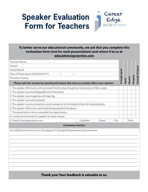 Sample Speaker Form