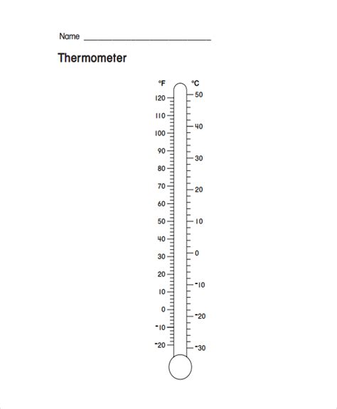 Sample Thermometer Template 9+ Free Documents Download in PDF, Word
