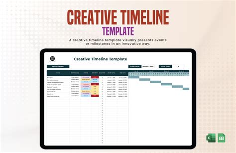Sample Timeline Template in MS Excel, Google Sheets Download