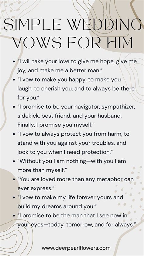 Sample Wedding Vows For Hi