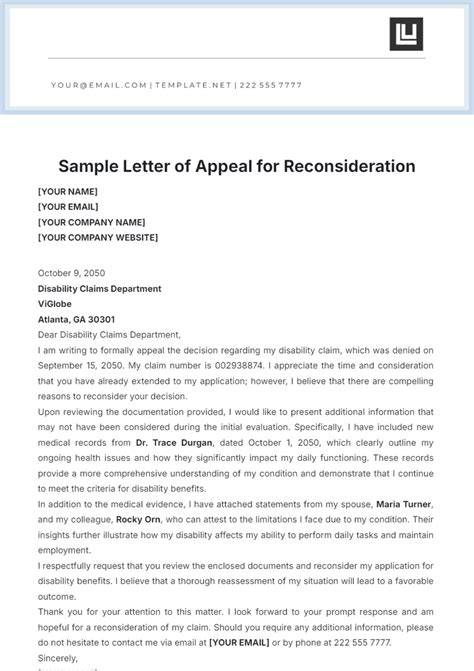 Sample letter of appeal for reconsideration for school.  The Sample Let...