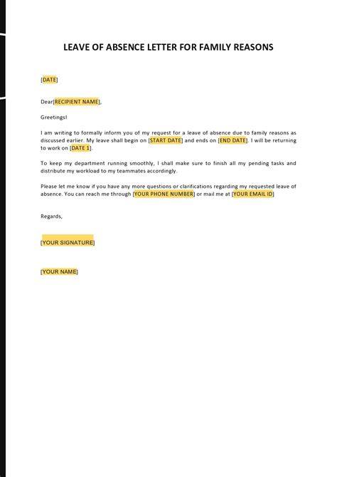 Sample letter of leave of absence from work due to school.  A leave lette...