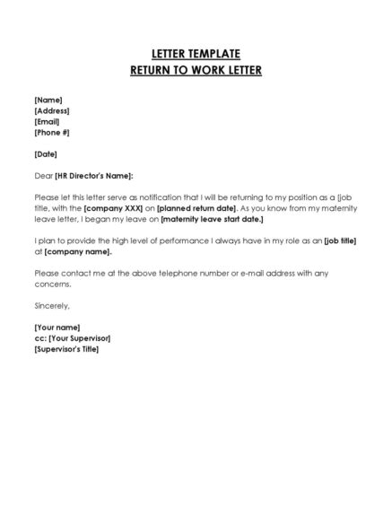 Sample letter to staff about teamwork.  Not sure how to write a return-to-w...