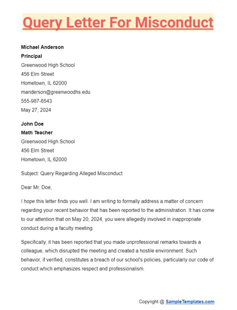 Sample of response to query letter for misconduct. .  <a href=https://artmedia23...