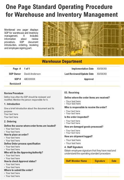Sample procedure guide for warehousing inventory. - Download basic counselling skills helpers manual.