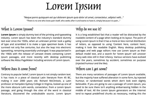 Sample texts in Design. What to use to test fonts by