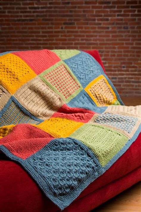 Sampler Throw by Plymouth Yarn Design Studio Knitting patterns